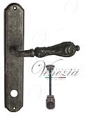 Дверная ручка Venezia на планке PL02 мод. Monte Cristo (ант. серебро) сантехническая
